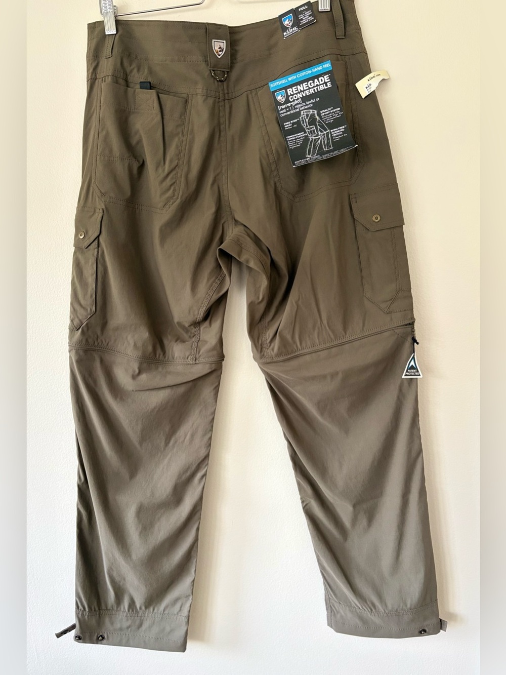 KÜHL Renegade Convertible Cargo Pants Men’s 34x30 Brown Zip Off Outdoor